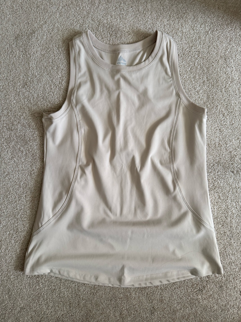 RBX Seamless Scoop Sports Tank - Cream